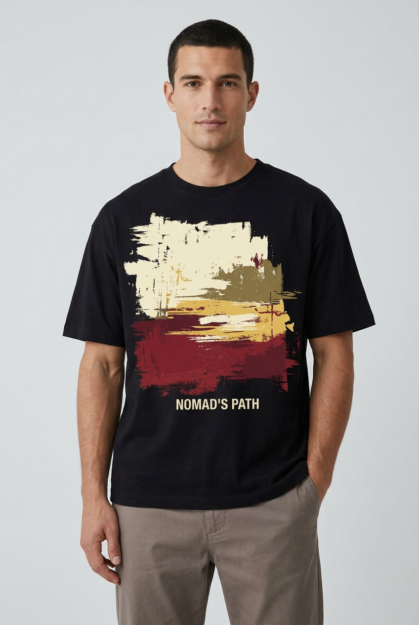 Black Nomad’s Path on male model