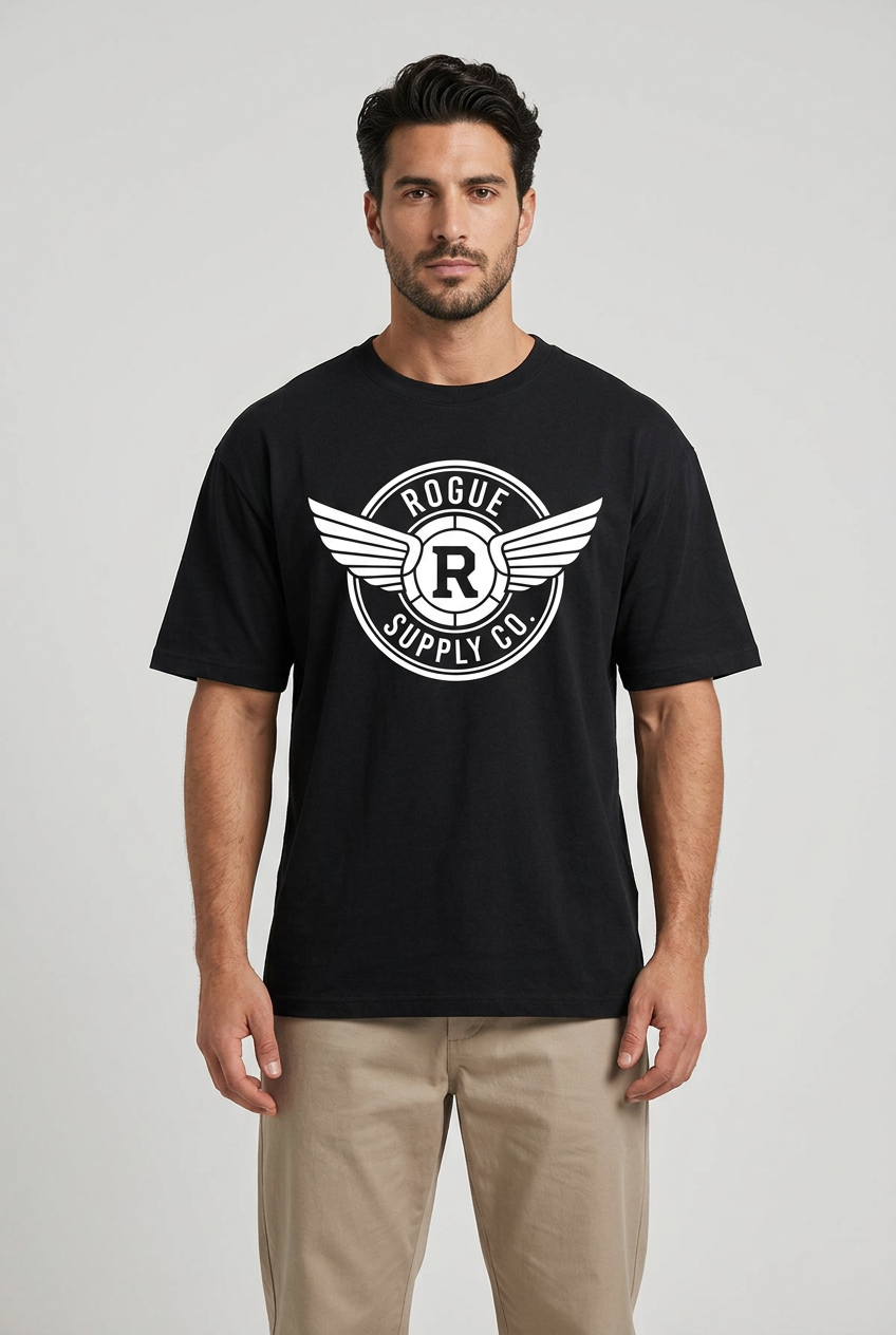 Black Rogue Supply Co. on male model