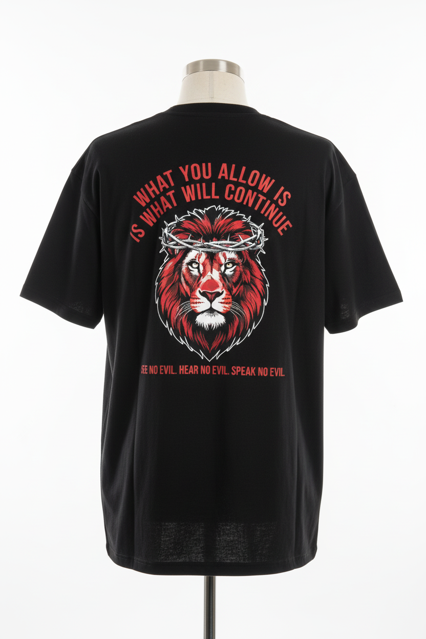 See No Evil Lion Graphic Tee