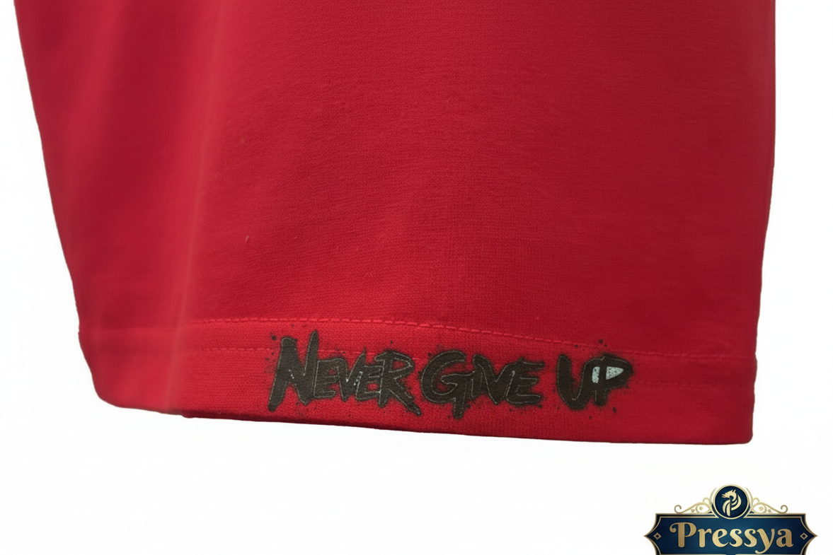 Never Give Up Hem Detail – No Background