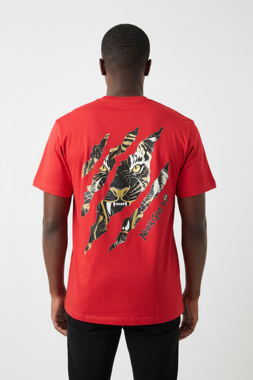 Never Give Up Tee - Back