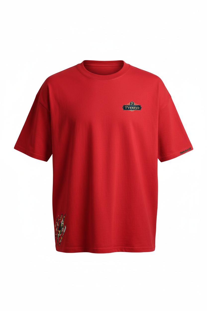 Never Give Up Tee - Front Small Pressya Logo