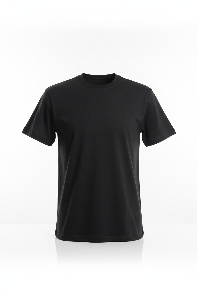 Plain Black Front Ghost Mannequin
