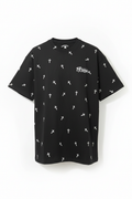 Pressya All-Over Cross Tee – Black