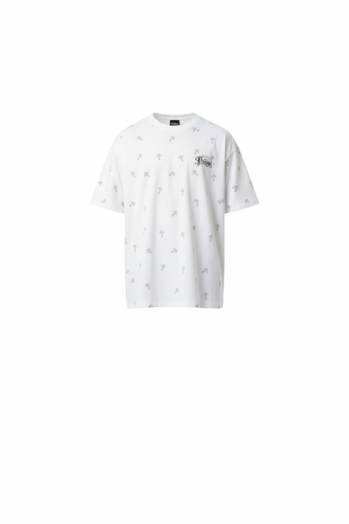 All-Over Cross Pattern Tee