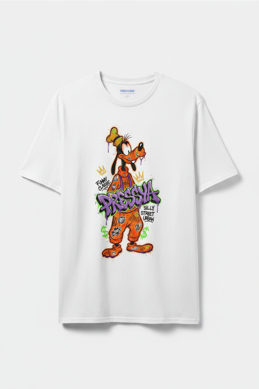 Pressya Graffiti Goofy Tee Mockup