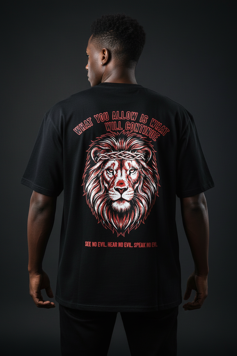 See No Evil Lion Graphic Tee