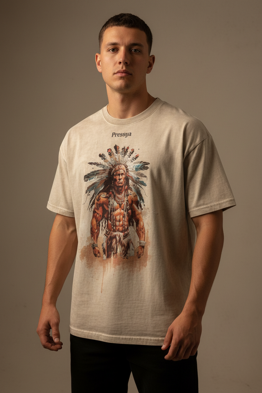 Warrior Full Print Sand Tee Mockup
