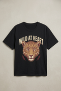 Wild At Heart black T-shirt mockup